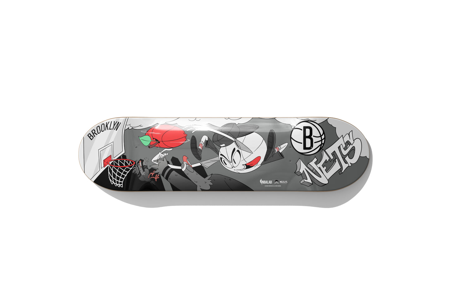NBALAB BROOKLYN NETS CARTOON SKATEDECK