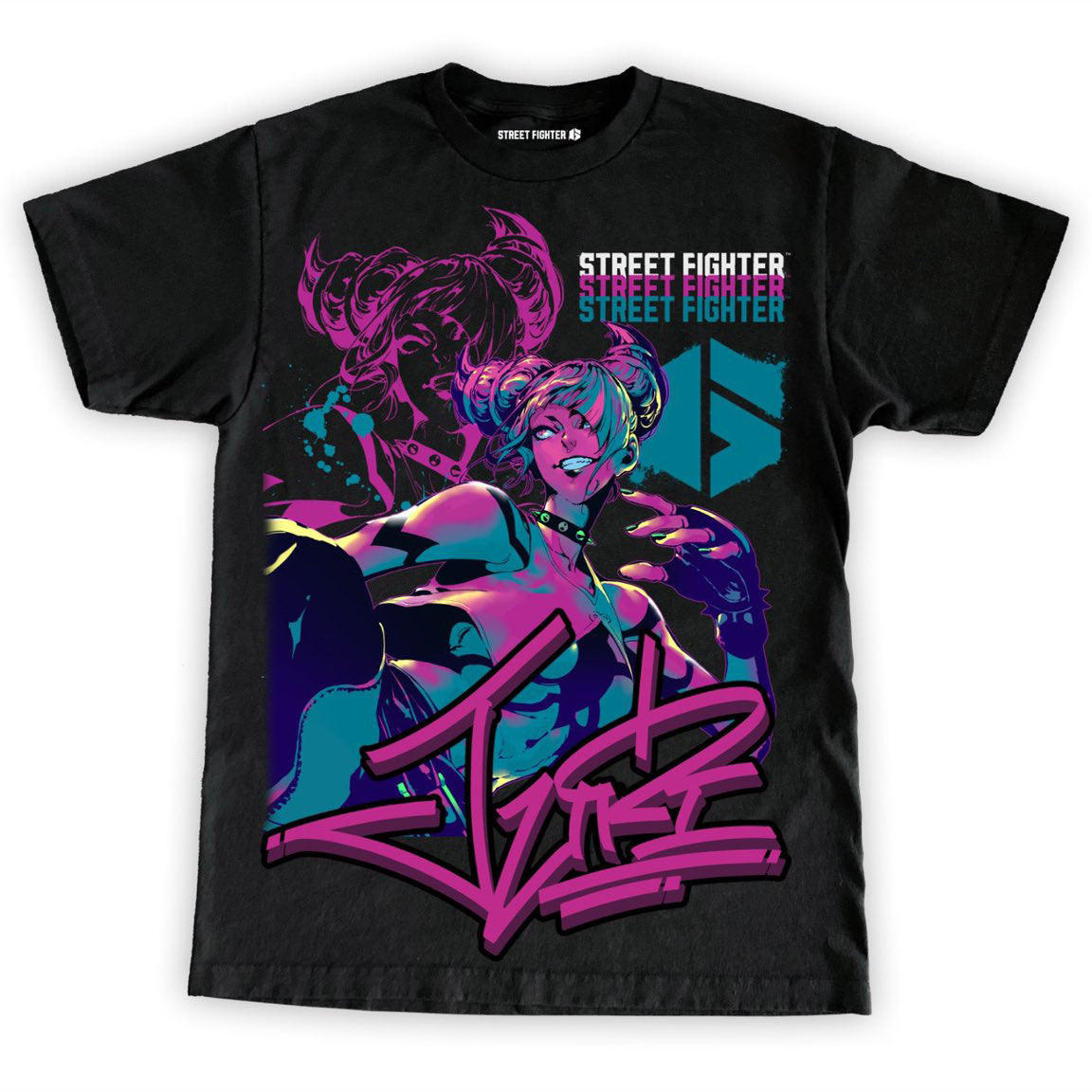 CAPCOM SF6 JURI "OVERSIZED PRINT" SHIRT