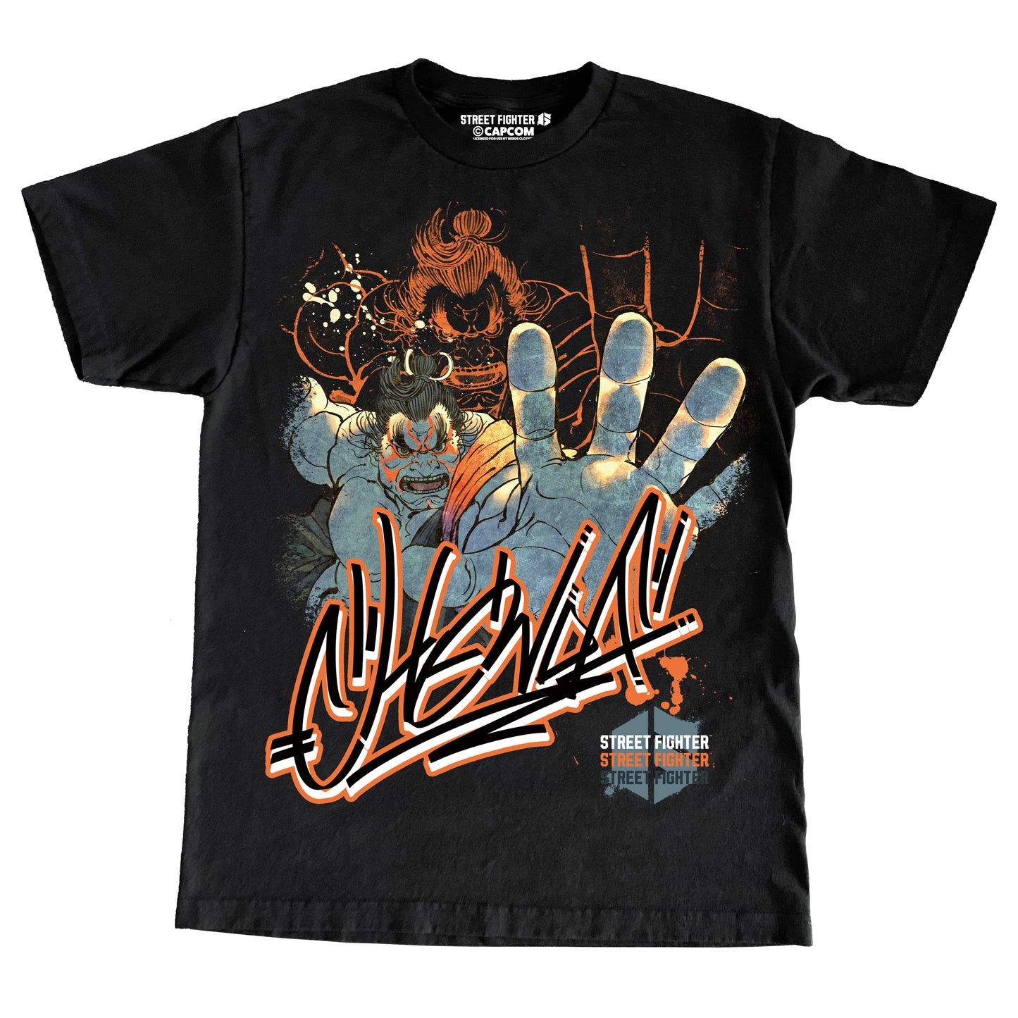 CAPCOM SF6 E. HONDA "OVERSIZED PRINT" SHIRT