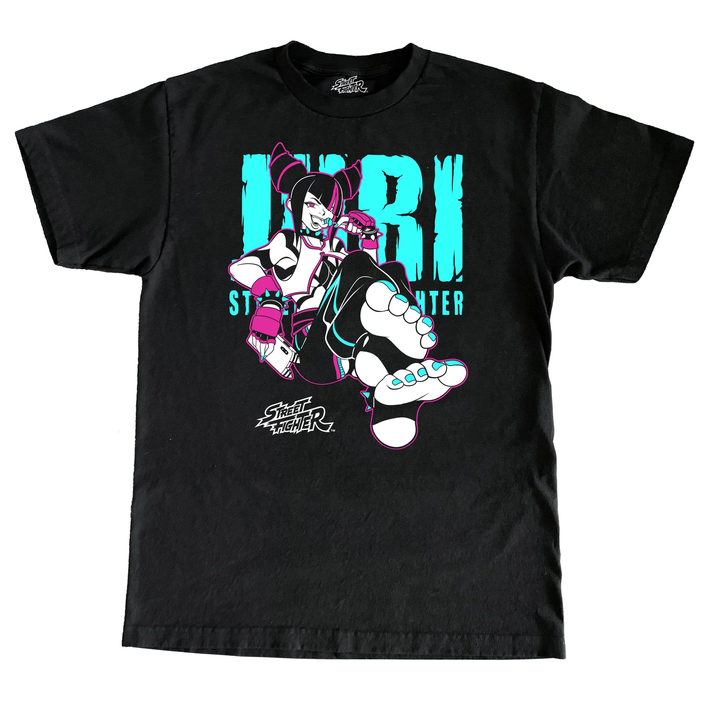 CAPCOM STREET FIGHTER JURI "PIN-UP" TSHIRT.