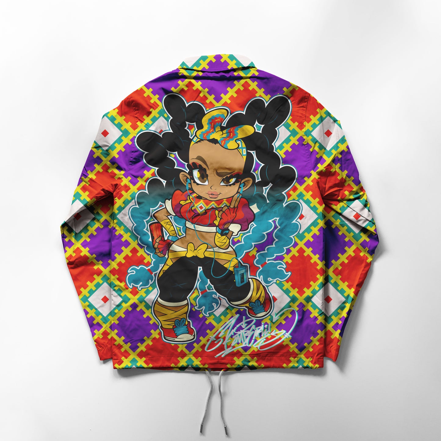 CAPCOM STREET FIGHTER 6 KIMBERLY "GRAPE BRAIN” COACHES JACKET (PREORDER)