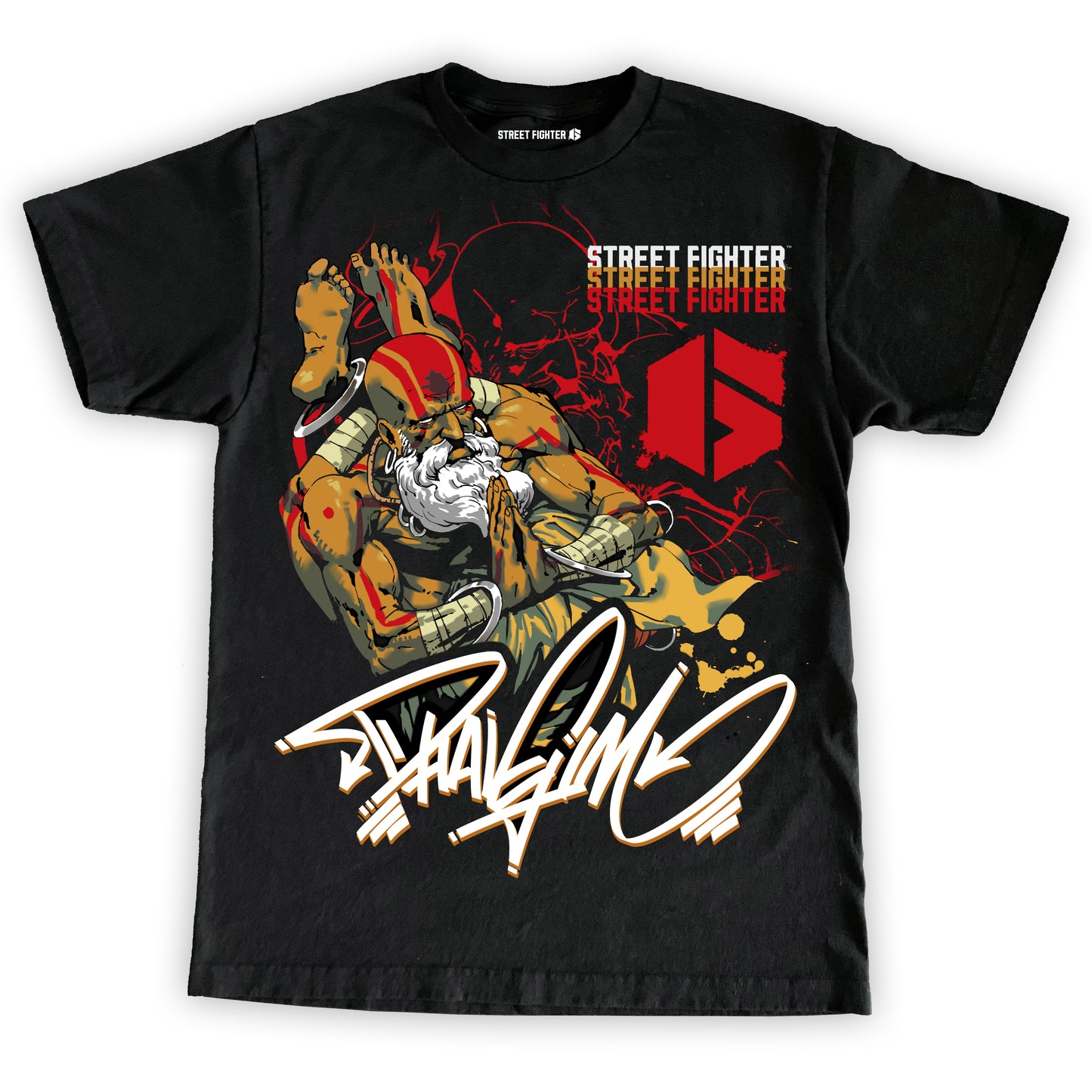 CAPCOM SF6 DHALSIM "OVERSIZED PRINT" SHIRT