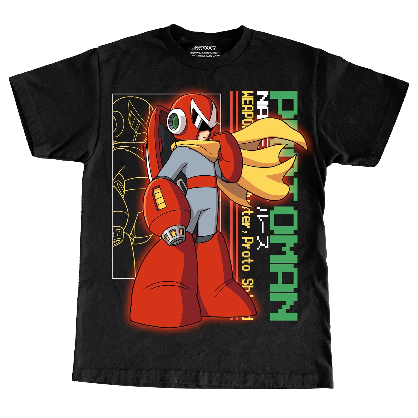 CAPCOM PROTOMAN LARGE PRINT TEE
