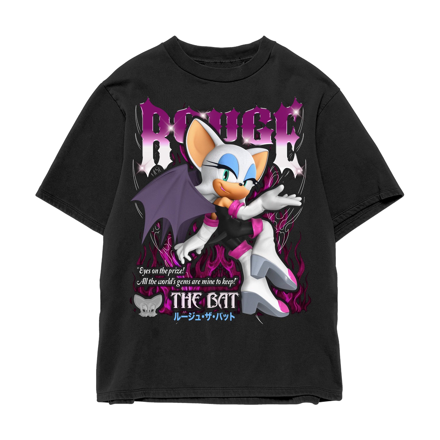 SONIC THE HEDGEHOG ROUGE JUMBO PRINT SHIRT