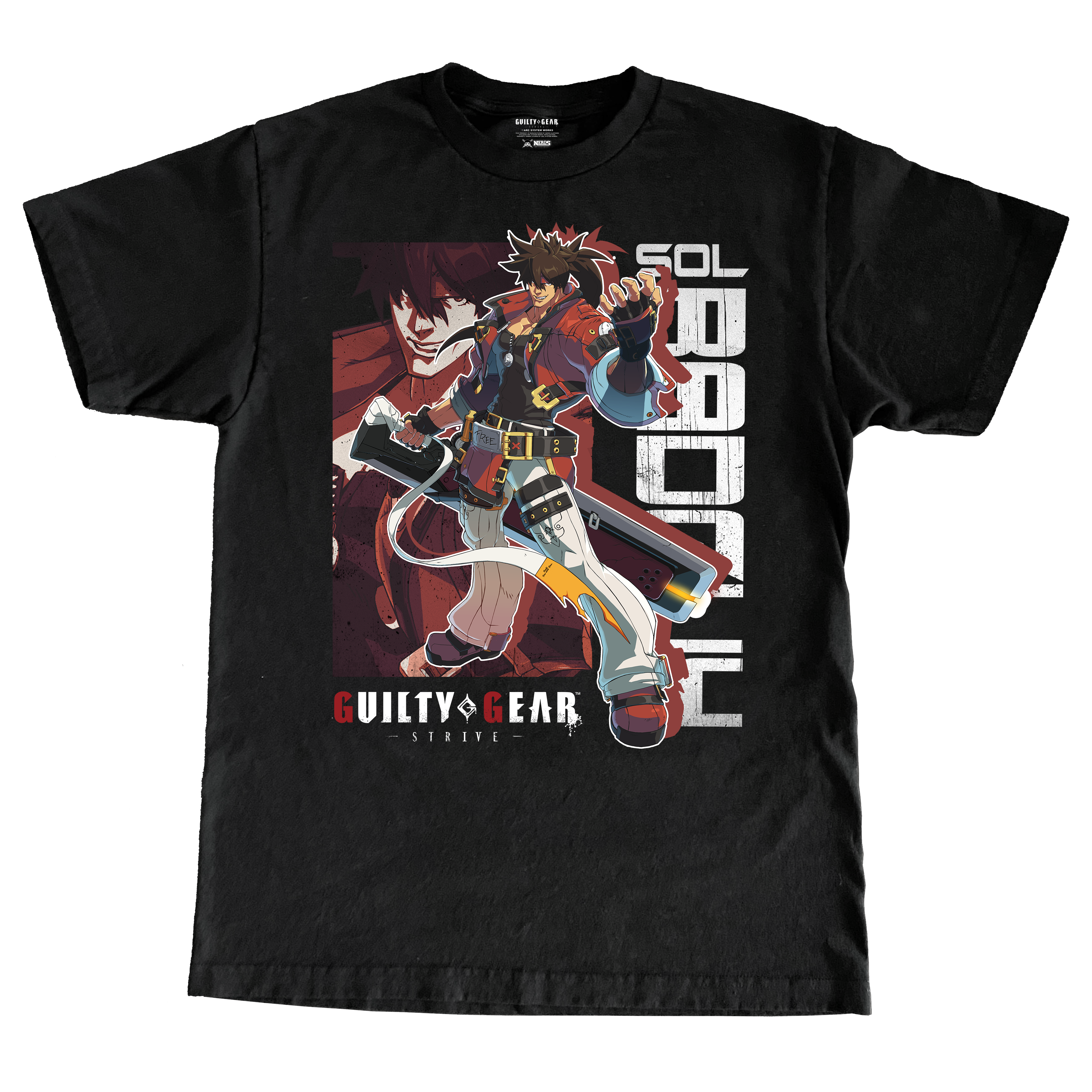 guilty gear sol GUILTY GEAR STRIVE SOL BADGUY TSHIRT – Nerds Clothing