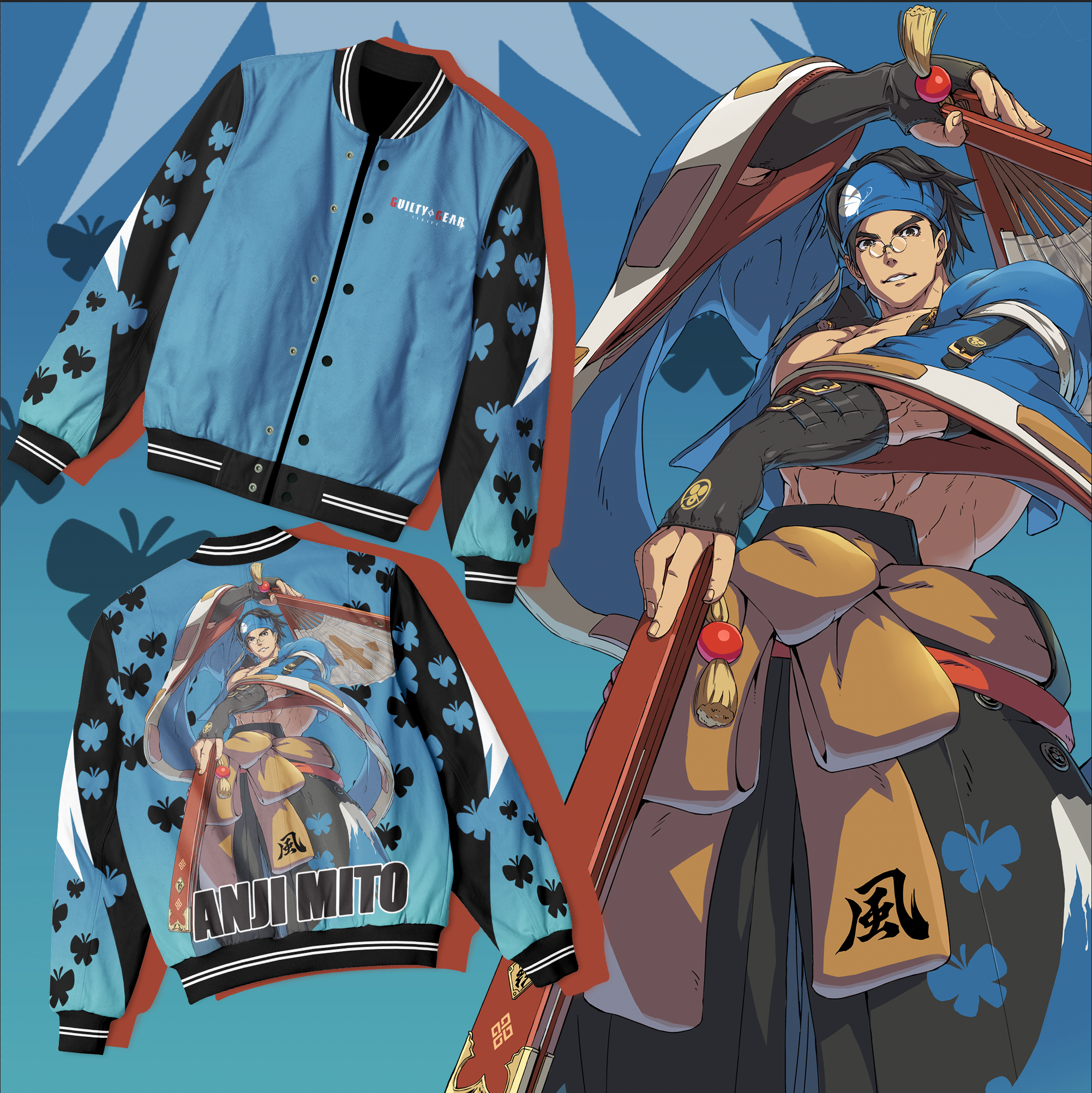 anji mito guilty gear GUILTY GEAR STRIVE ANJI MITO LIGHTWEIGHT BOMBER (PRE ORDER)