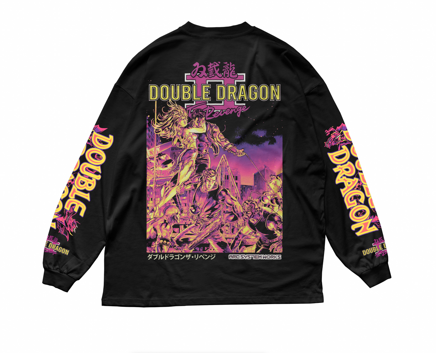 DOUBLE DRAGON II BOX ART LONG SLEEVE