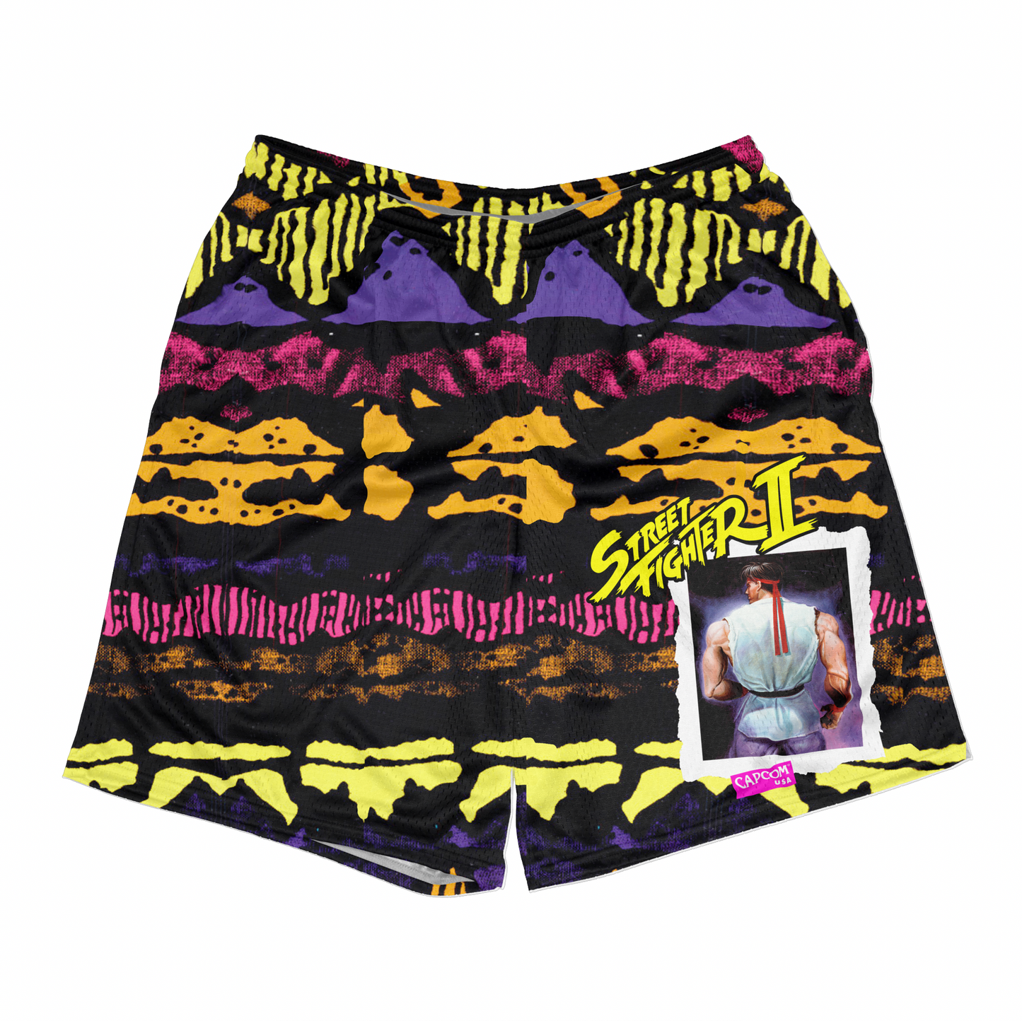 STREET FIGHTER II ARCADE MESH SHORTS (PRE ORDER)