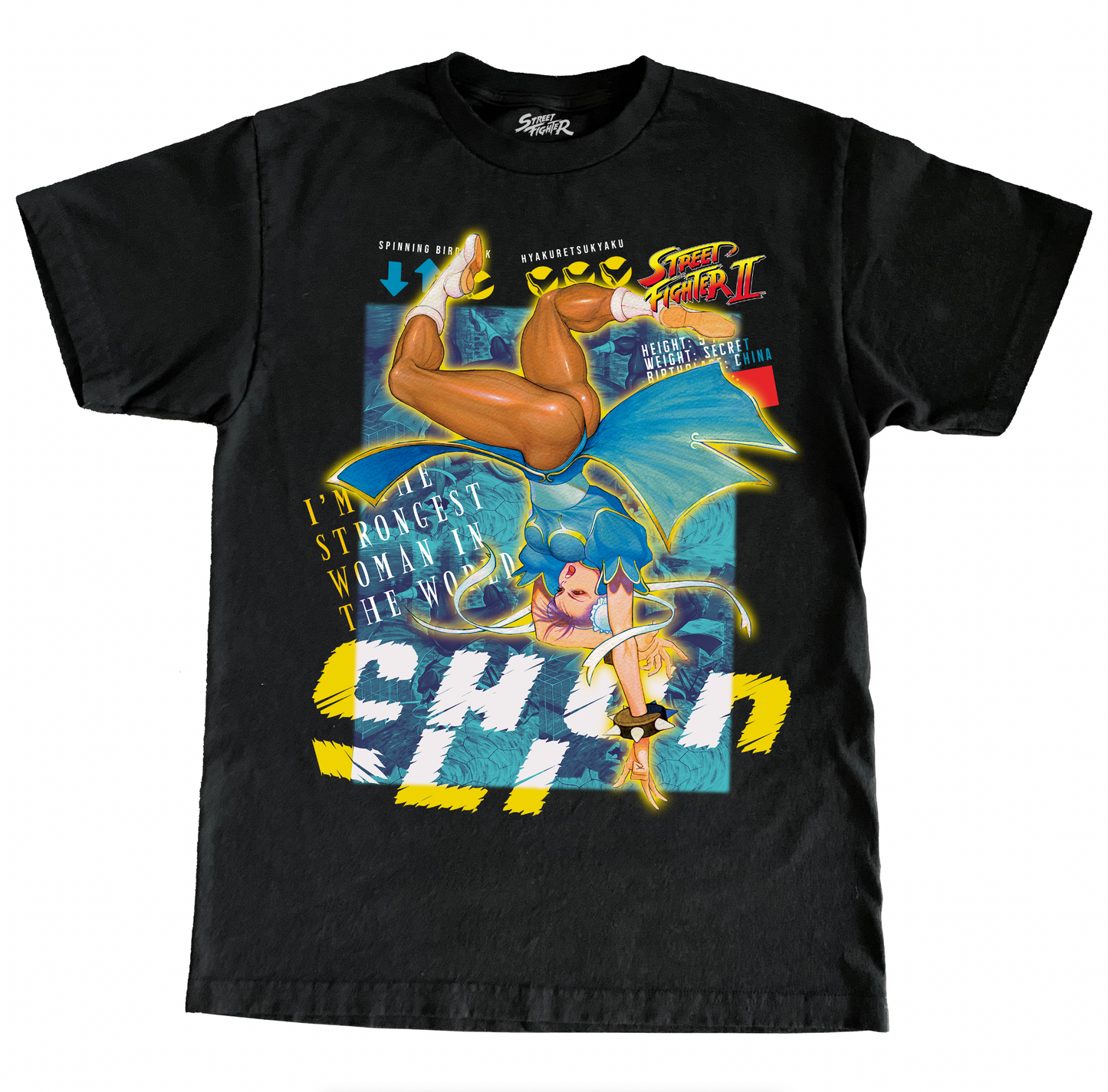 CAPCOM STREET FIGHTER II CHUN-LI JUMBO PRINT SHIRT