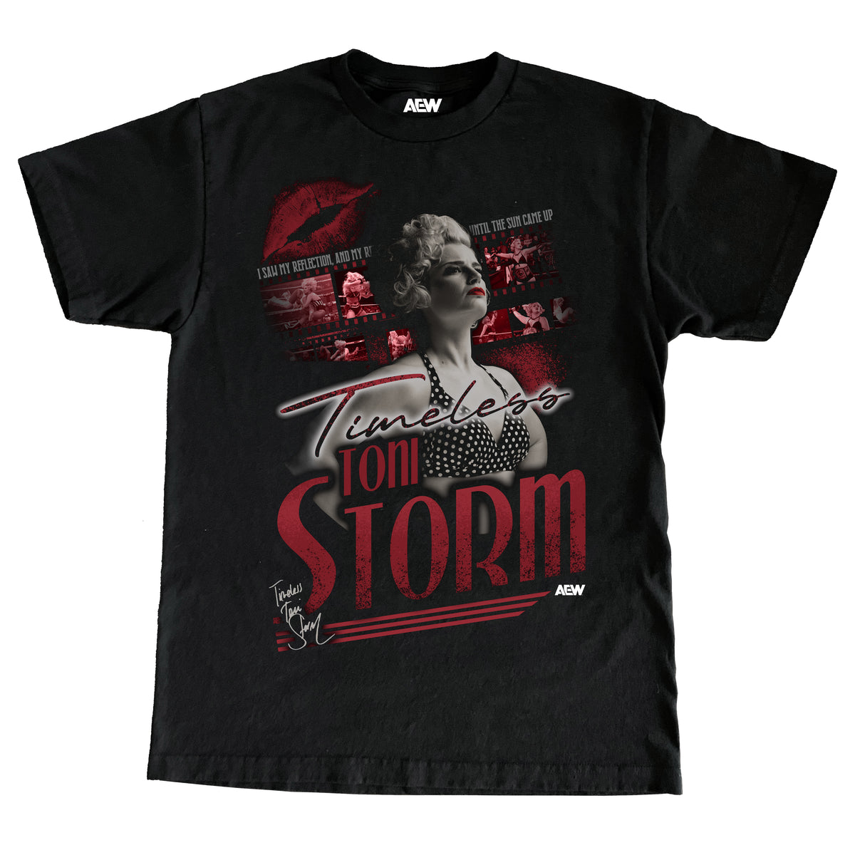 AEW TONI STORM JUMBO PRINT TEE