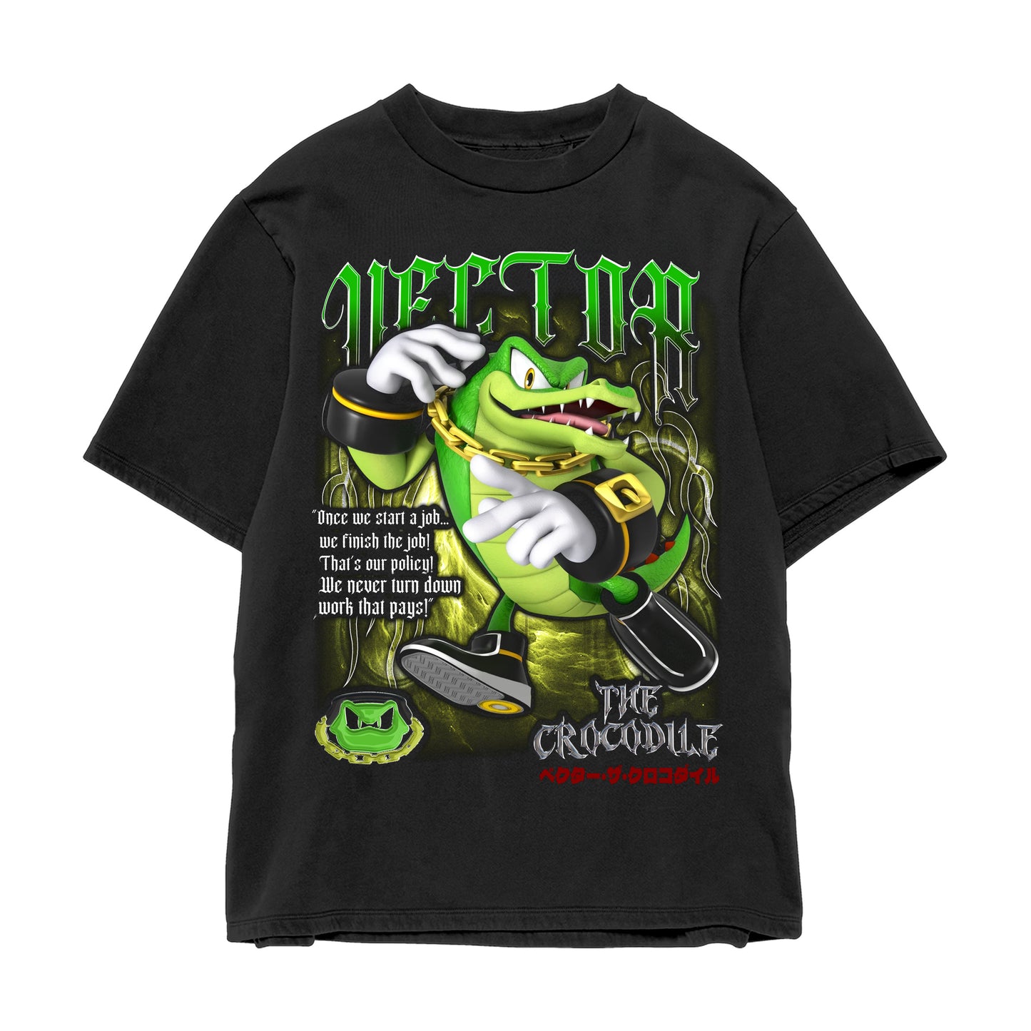SONIC THE HEDGEHOG VECTOR JUMBO PRINT SHIRT