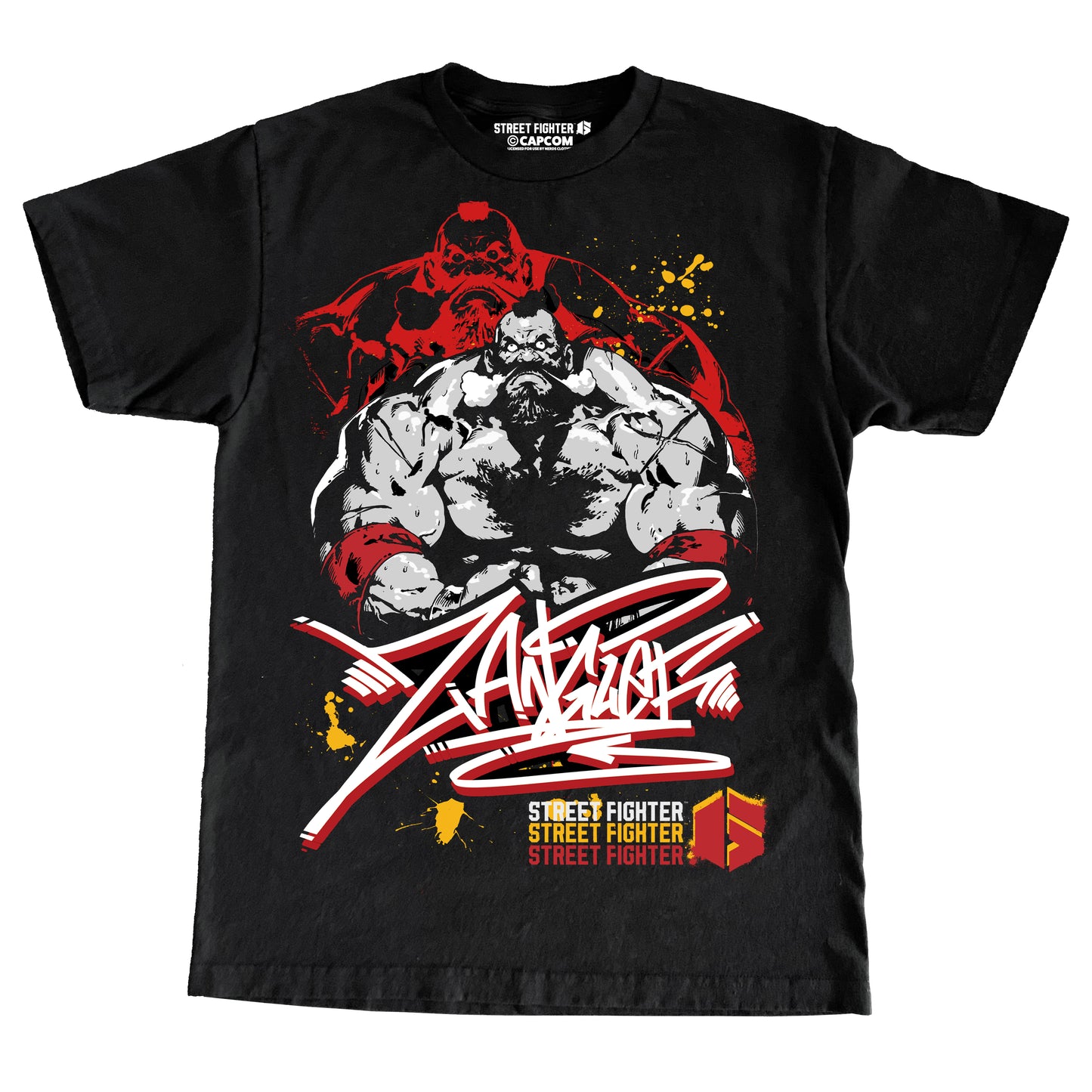 CAPCOM SF6 ZANGIEF "OVERSIZED PRINT" SHIRT