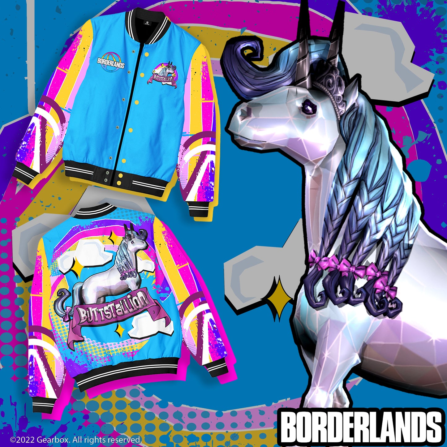 BORDERLANDS BUTT STALLION SATIN JACKET