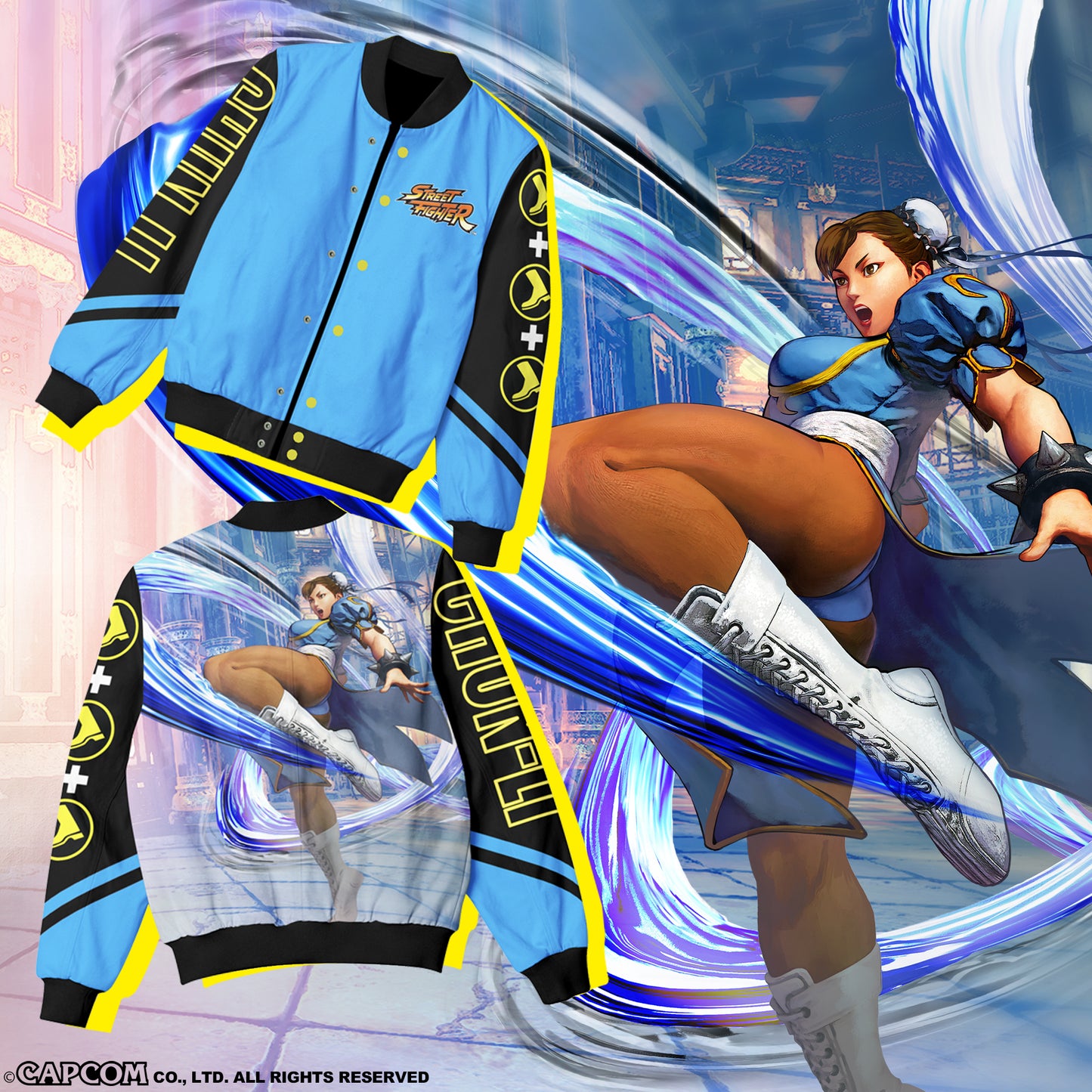 CAPCOM STREET FIGHTER CHUN-LI LIGHTWEIGHT JACKET