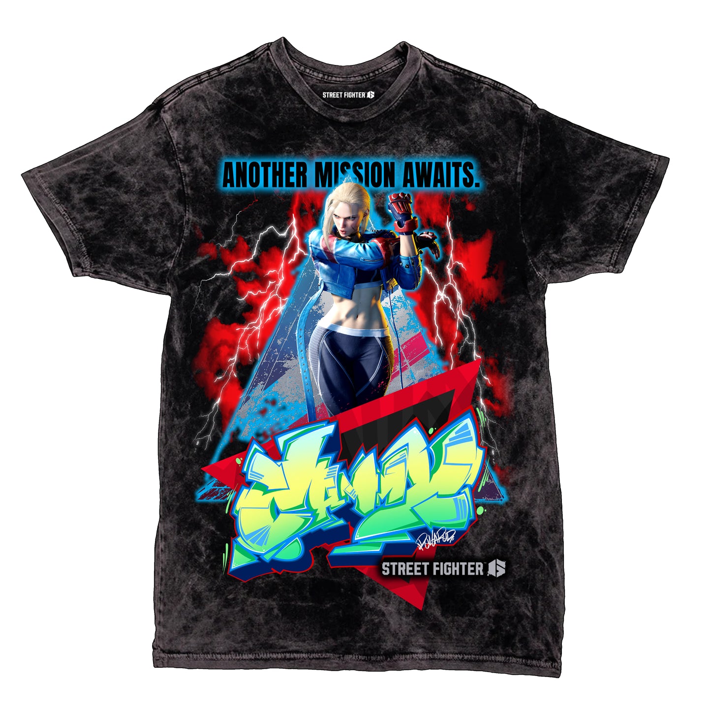 CAPCOM SF6 CAMMY OVERSIZED PRINT VINTAGE WASH SHIRT – Nerds Clothing