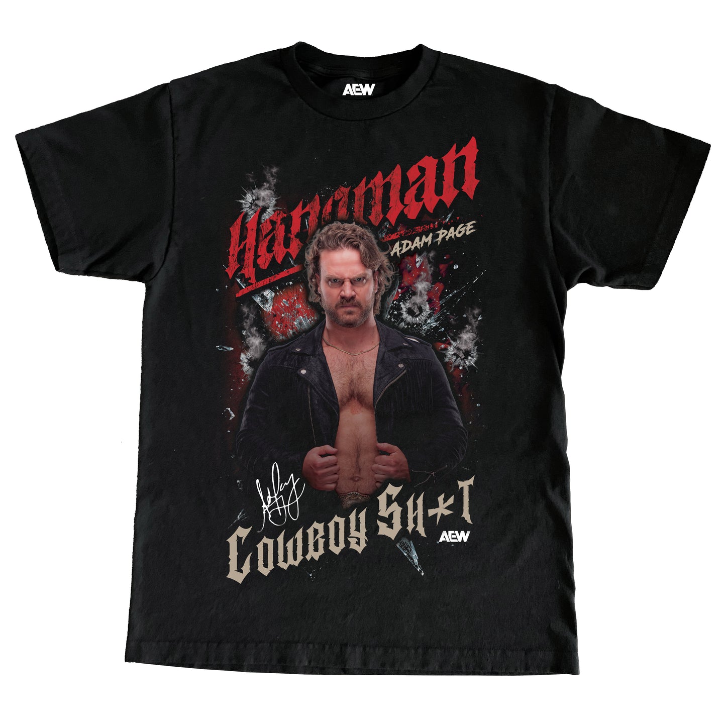 AEW HANGMAN ADAM PAGE JUMBO PRINT TEE