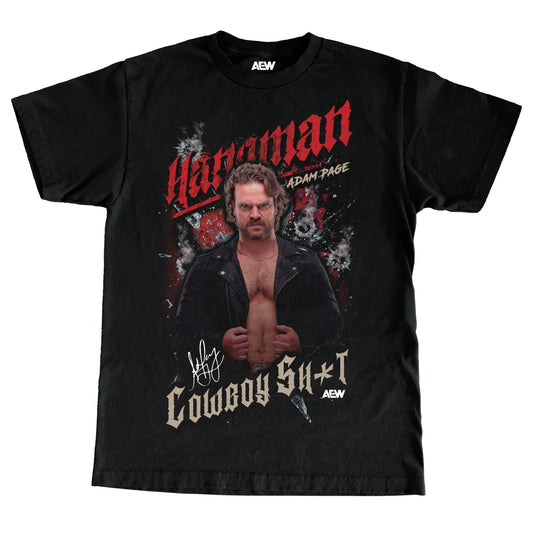 AEW HANGMAN ADAM PAGE JUMBO PRINT TEE