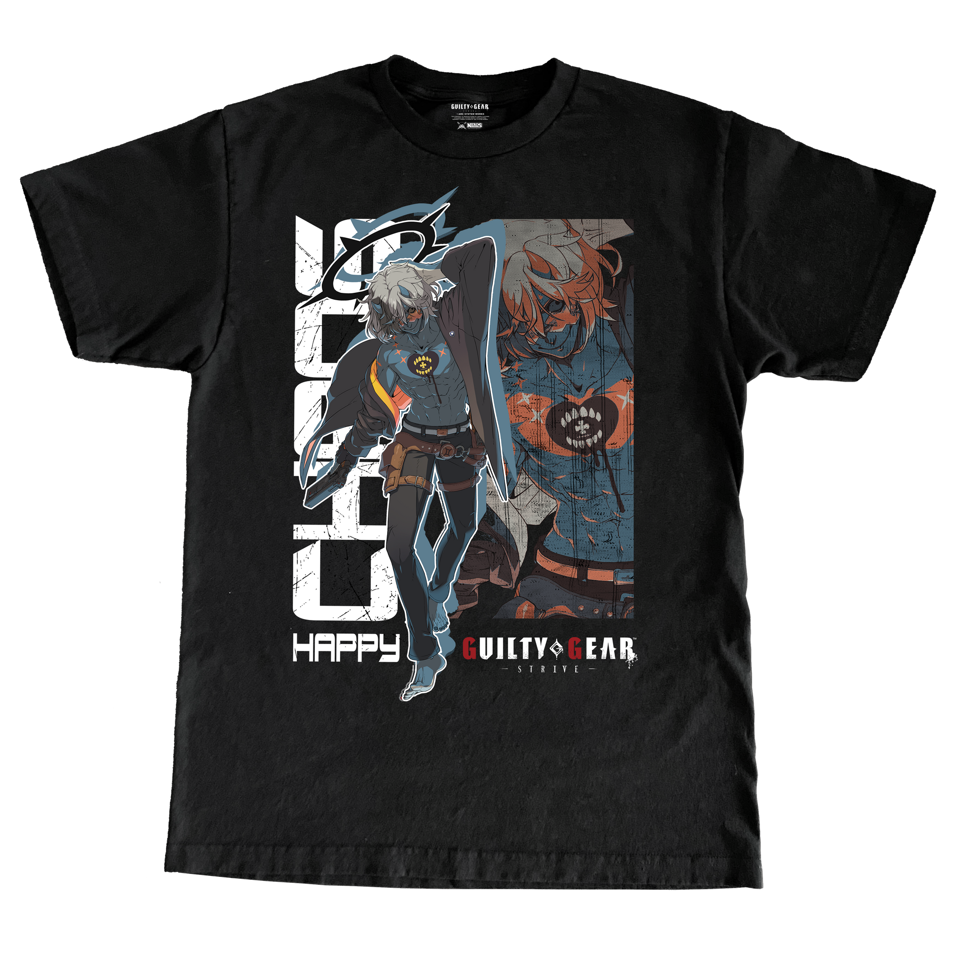guilty gear strive merch GUILTY GEAR STRIVE HAPPY CHAOS TSHIRT – Nerds Clothing