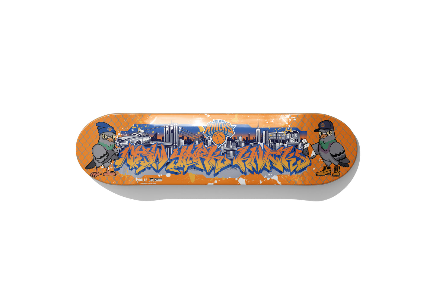 NBALAB NEW YORK KNICKS CARTOON SKATEDECK