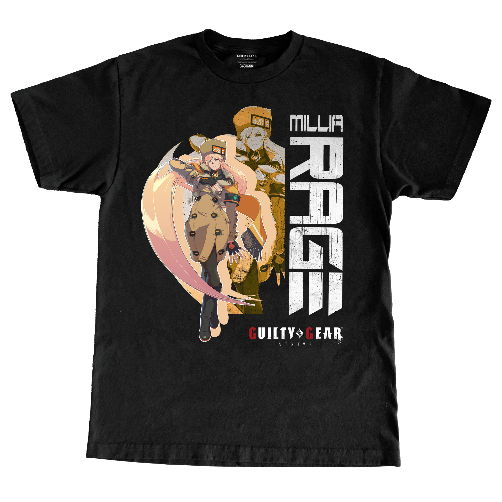 guilty gear strive millia GUILTY GEAR STRIVE MILLIA RAGE TSHIRT – Nerds Clothing