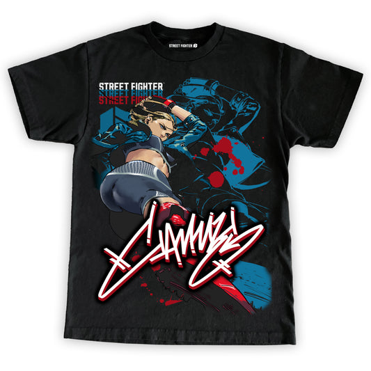 CAPCOM SF6 CAMMY "OVERSIZED PRINT" SHIRT