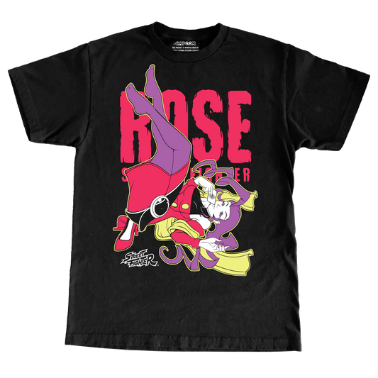 CAPCOM STREET FIGHTER ROSE "PIN-UP" TSHIRT.