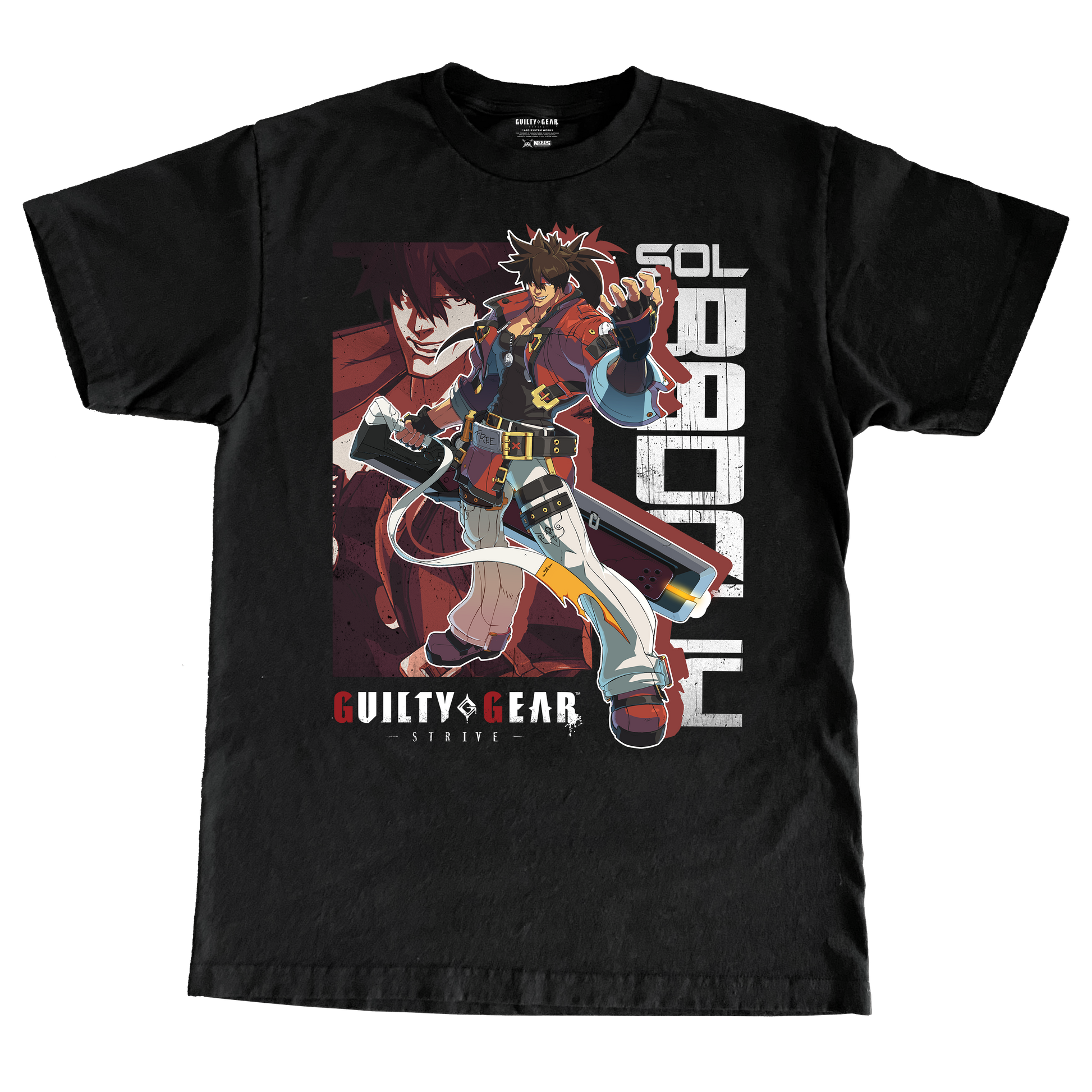 guilty gear shirt GUILTY GEAR STRIVE SOL BADGUY TSHIRT