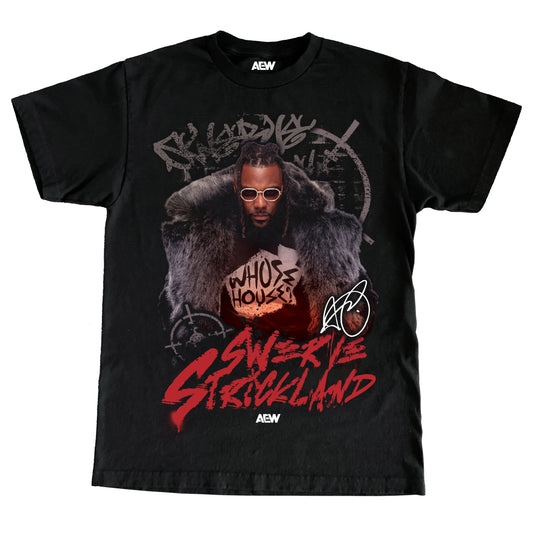 AEW SWERVE STRIKLAND JUMBO PRINT TEE