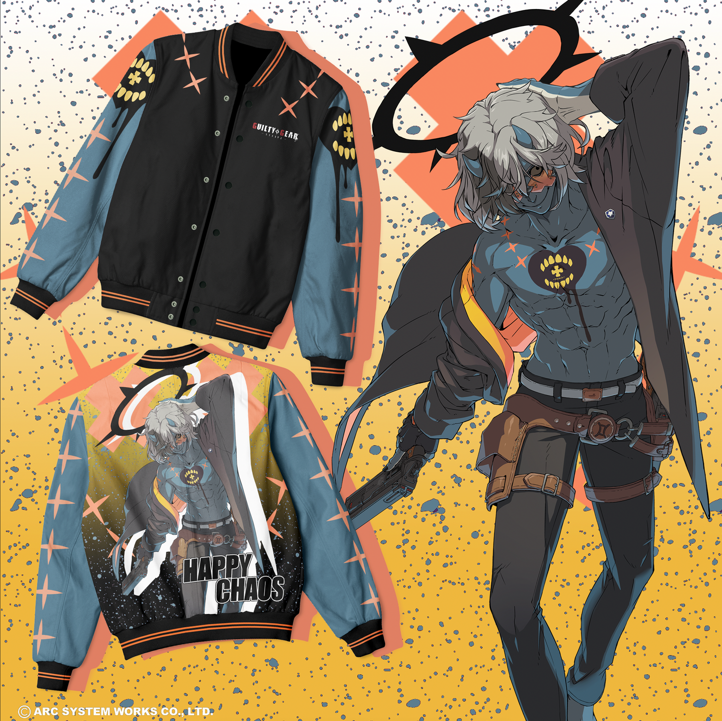 GUILTY GEAR STRIVE HAPPY CHAOS LIGHTWEIGHT BOMBER (PRE ORDER)