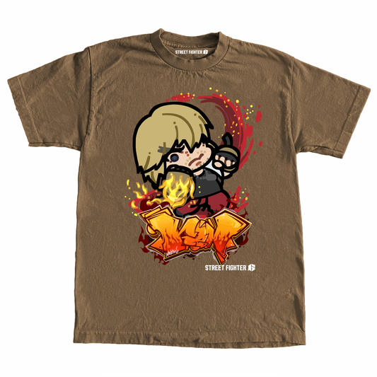 CAPCOM SF6 KEN "CHIBI" SHIRT