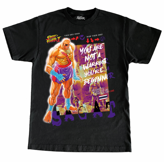 CAPCOM STREET FIGHTER II SAGAT JUMBO PRINT SHIRT
