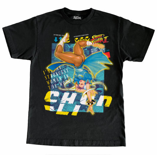 CAPCOM STREET FIGHTER II CHUN-LI JUMBO PRINT SHIRT