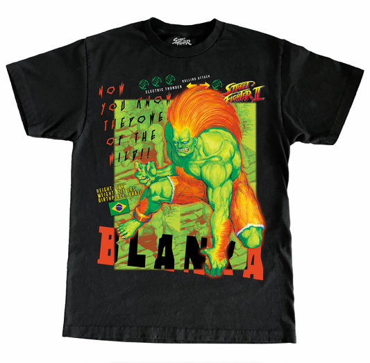 CAPCOM STREET FIGHTER II BLANKA JUMBO PRINT SHIRT