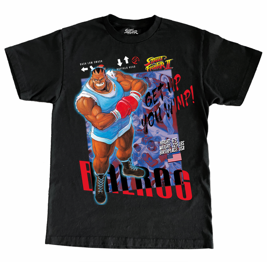 CAPCOM STREET FIGHTER II BALROG JUMBO PRINT SHIRT