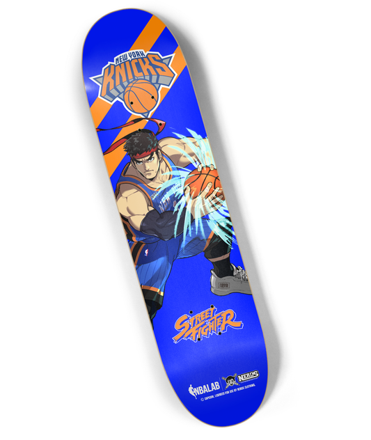 NBA x STREET FIGHTER NEW YORK KNICKS RYU SKATEDECK