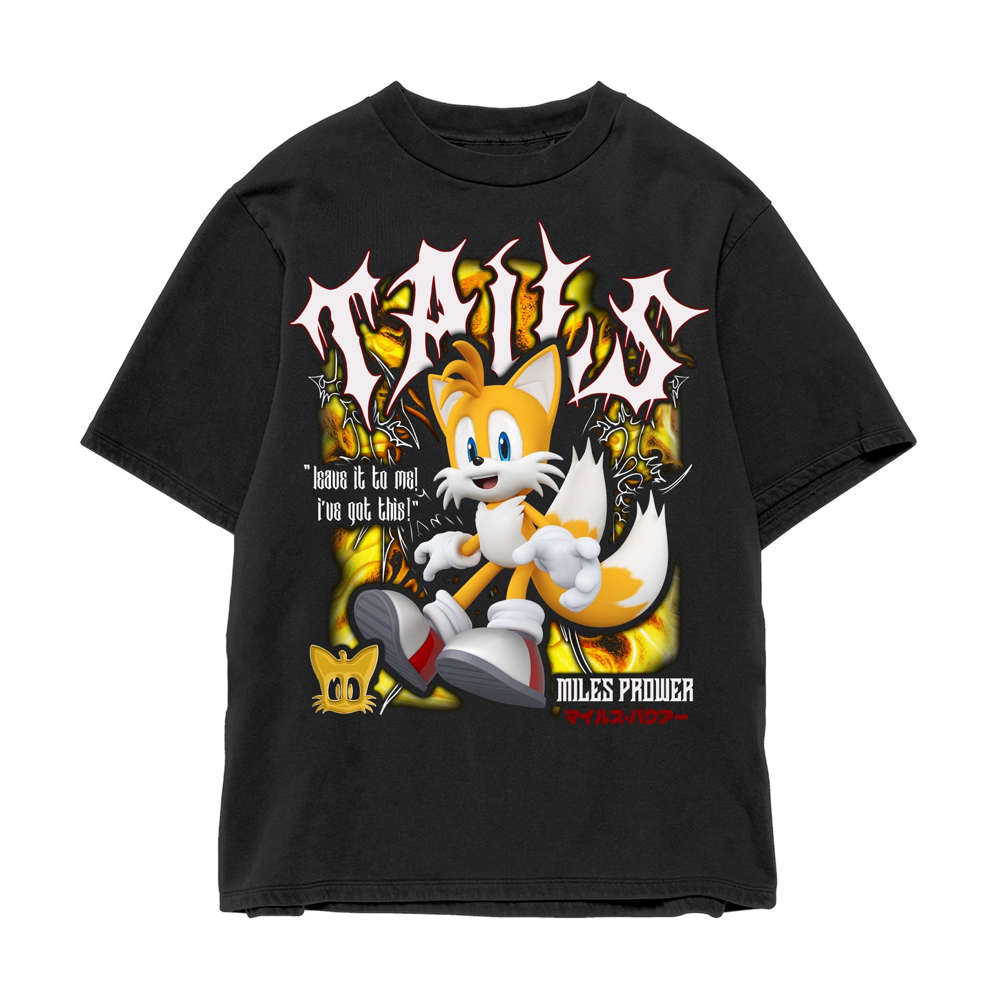 SONIC THE HEDGEHOG TAILS JUMBO PRINT SHIRT