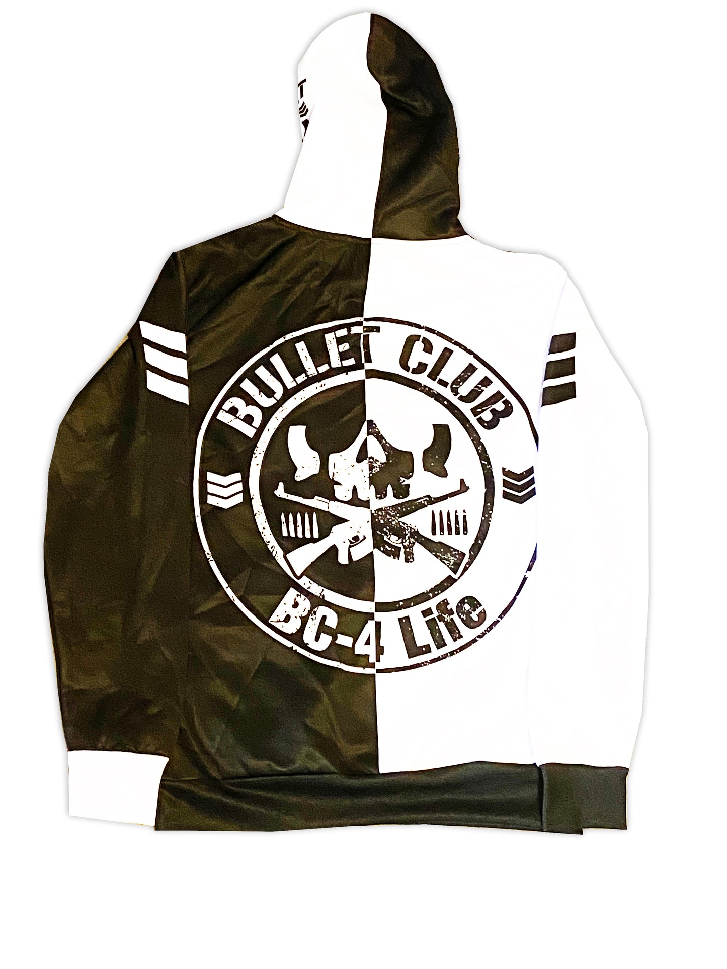 NJPW BULLET CLUB HALF/HALF HOODIE PRE ORDER