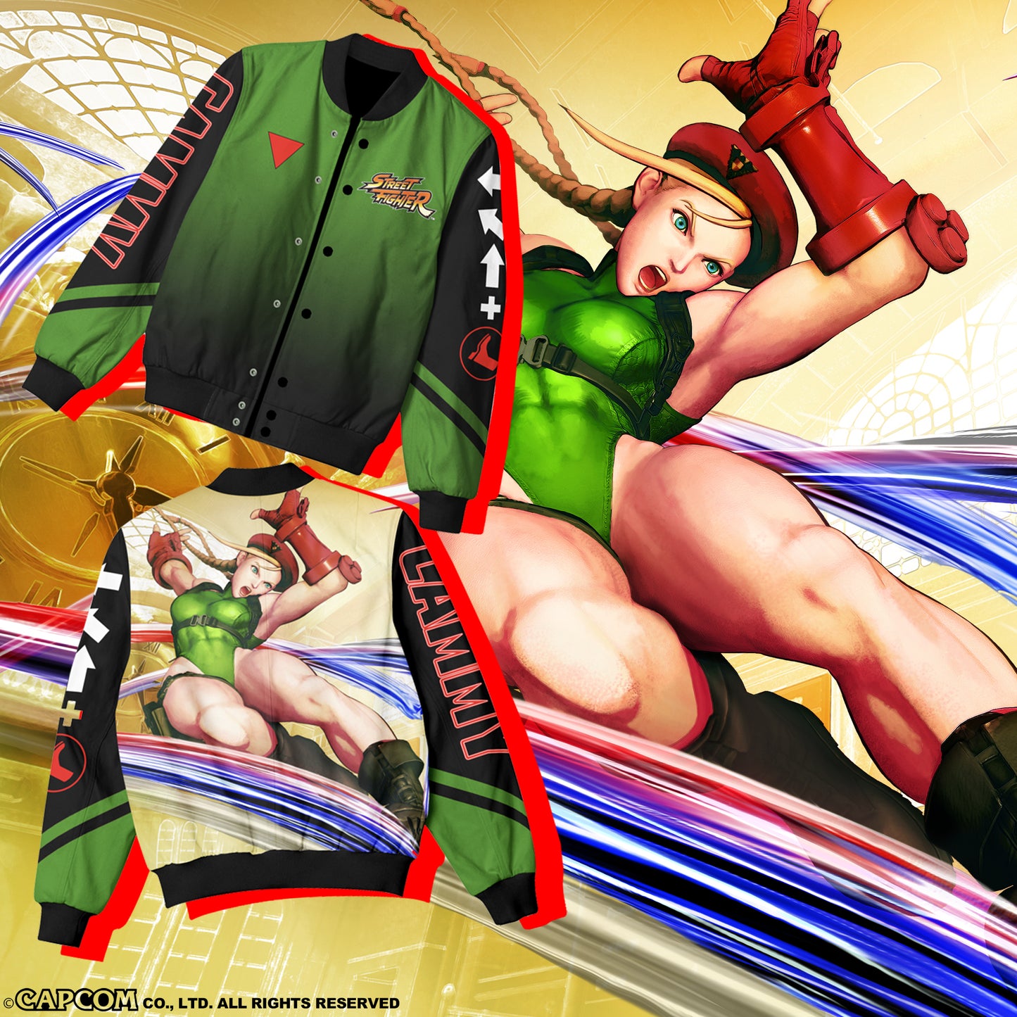 CAPCOM STREET FIGHTER CAMMY LIGHTWEIGHT JACKET