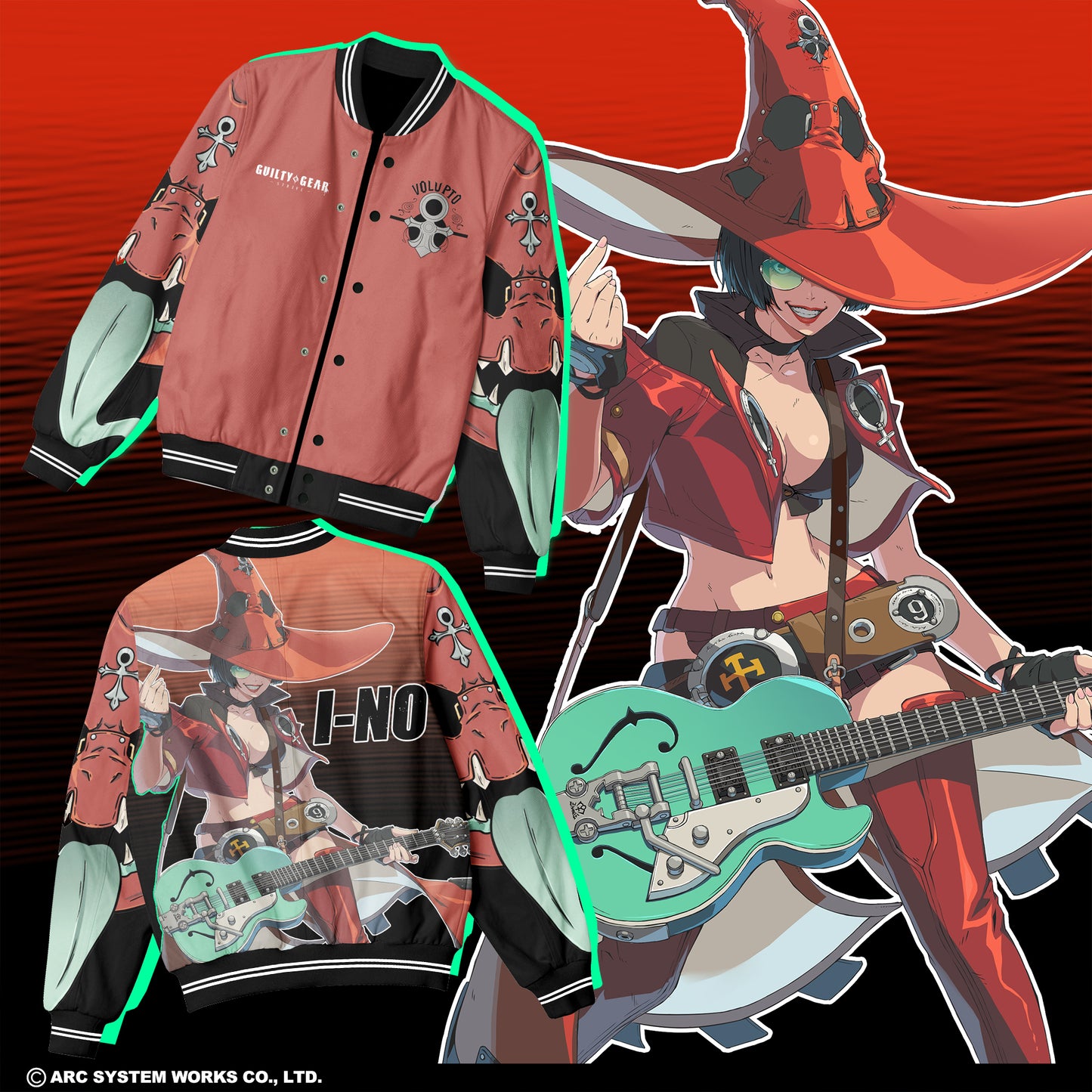 GUILTY GEAR STRIVE I-NO LIGHTWEIGHT BOMBER (PRE ORDER)