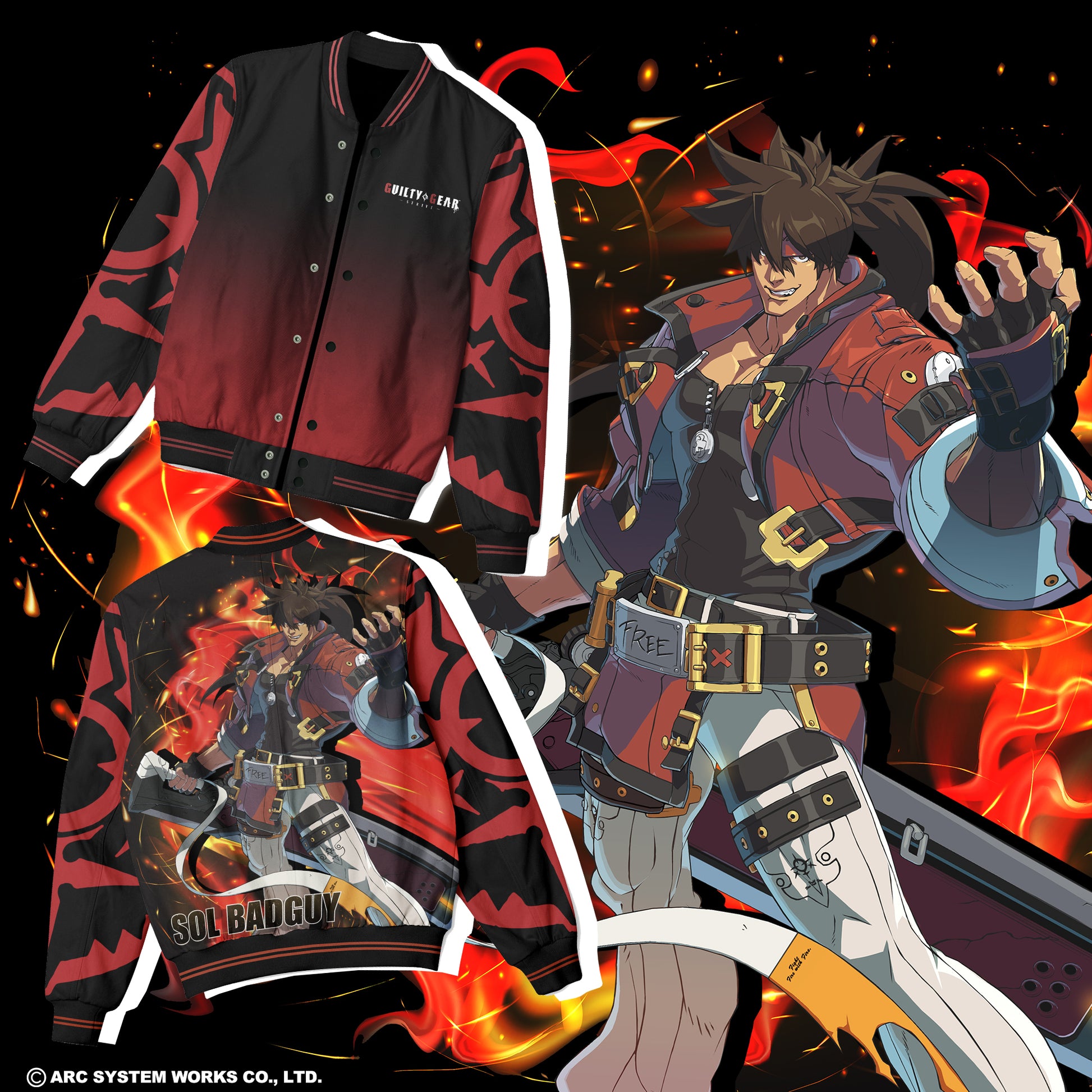 GUILTY GEAR STRIVE SOL BADGUY LIGHTWEIGHT BOMBER (PRE ORDER) – Nerds ...
